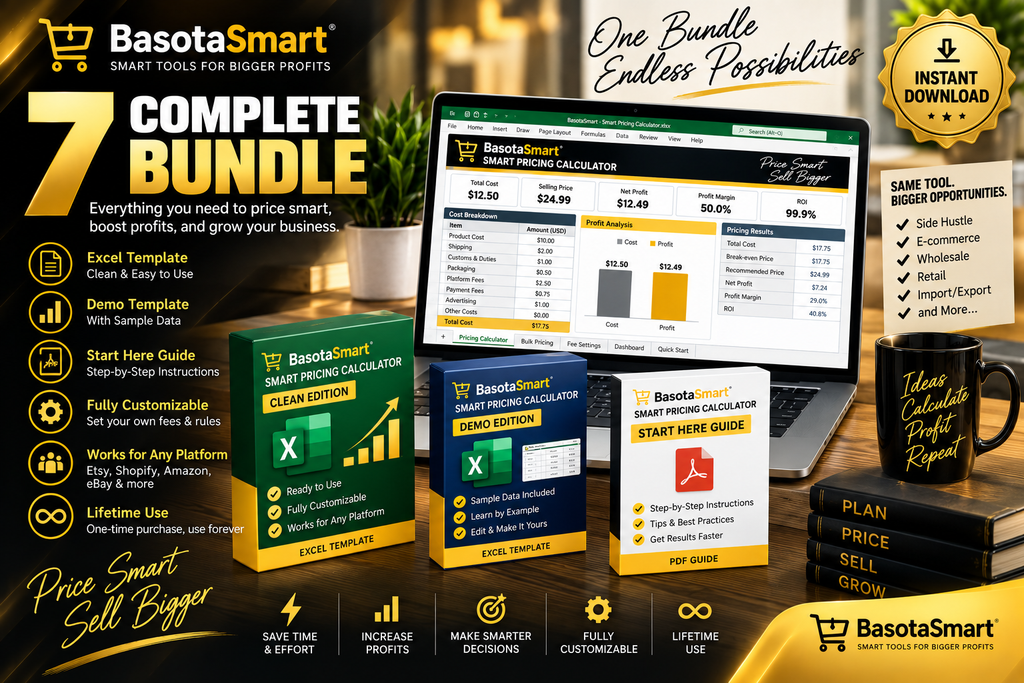 Smart Pricing Calculator – Profit Margin & Selling Price Tool