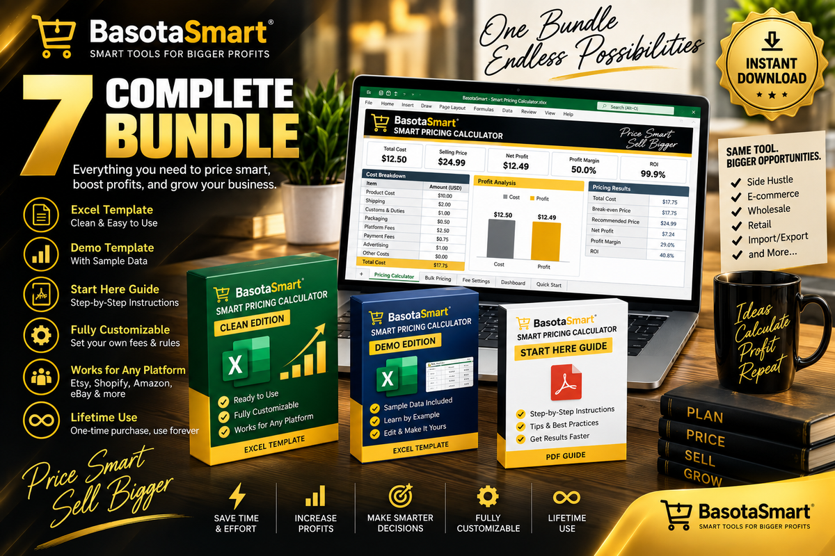 Smart Pricing Calculator – Profit Margin & Selling Price Tool