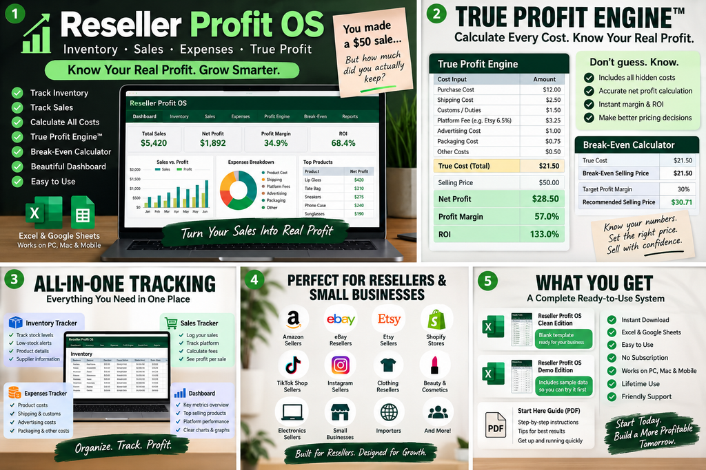 Reseller Profit OS – Smart Profit, Pricing & Inventory System