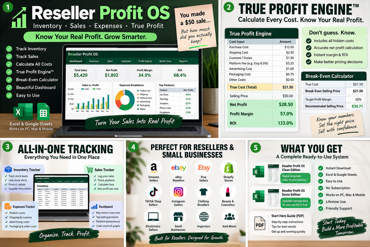 Reseller Profit OS – Smart Profit, Pricing & Inventory System