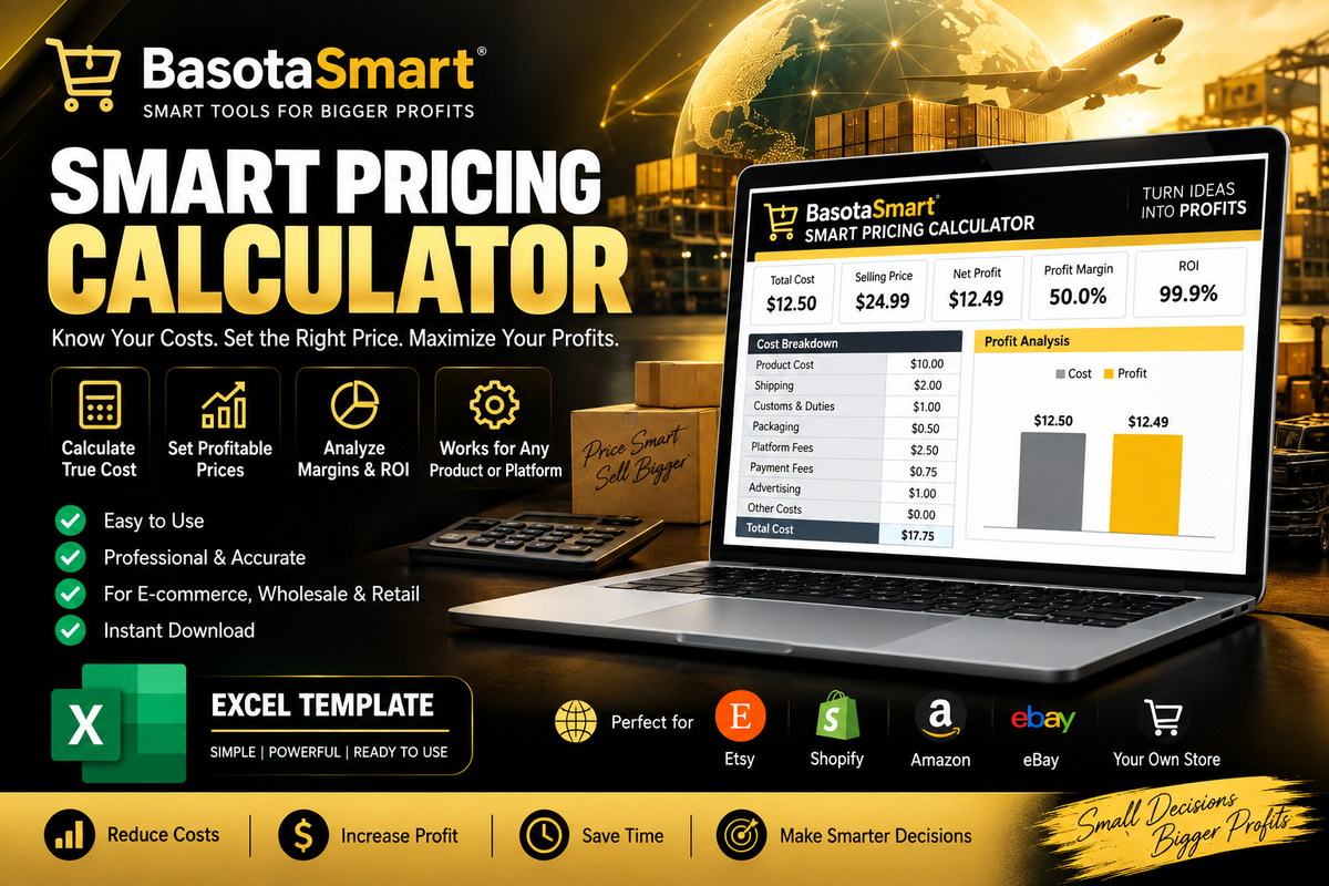 Smart Pricing Calculator – Profit Margin & Selling Price Tool