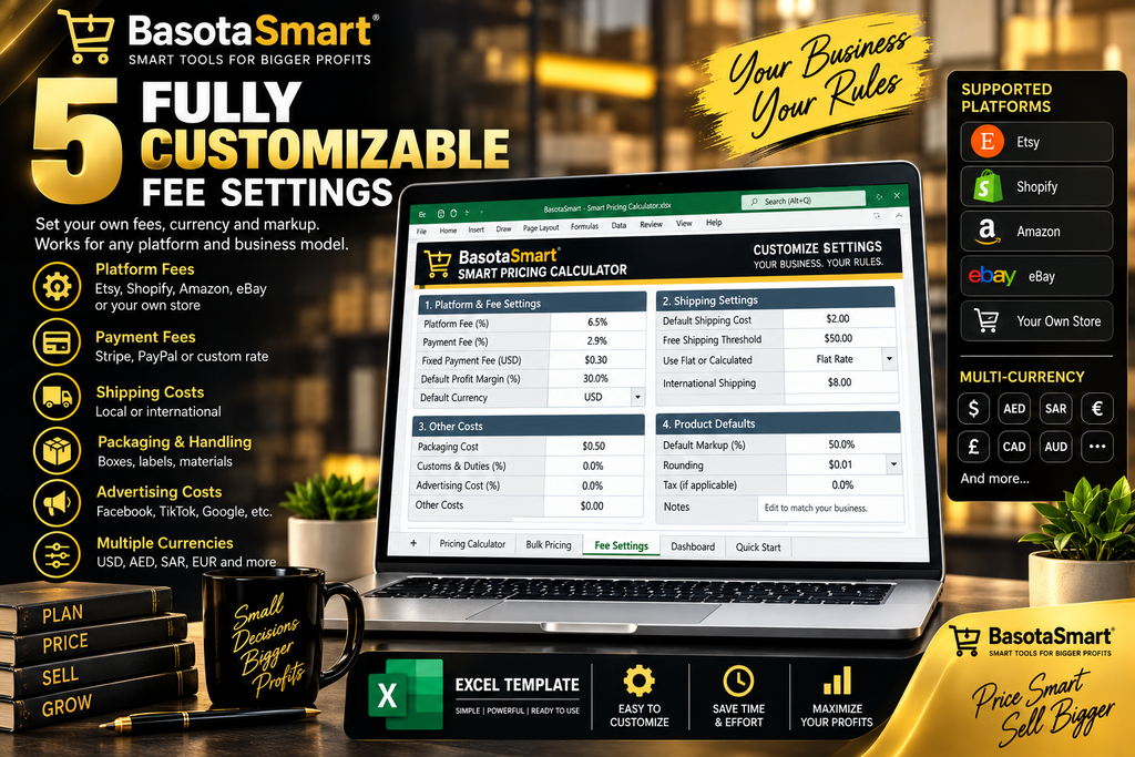 Smart Pricing Calculator – Profit Margin & Selling Price Tool