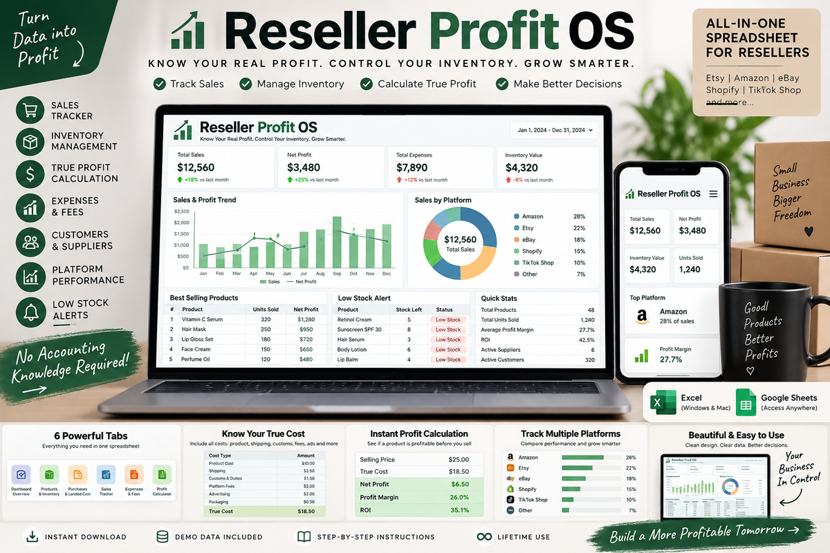 Reseller Profit OS – Smart Profit, Pricing & Inventory System